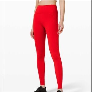 Lululemon Swift Speed High-Rise Tight 28" Dark Red (First Release) size 12
